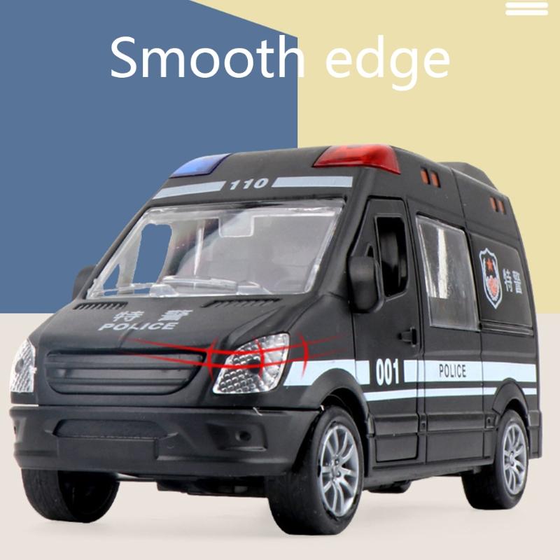 Miniature Educational Inertia Car Fire Truck Ambulance Vehicle Toy Realistic Friction Car Pull Back Vehicle