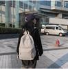 Large Capacity PU Leather Backpack - Unisex Casual Travel & College Bag