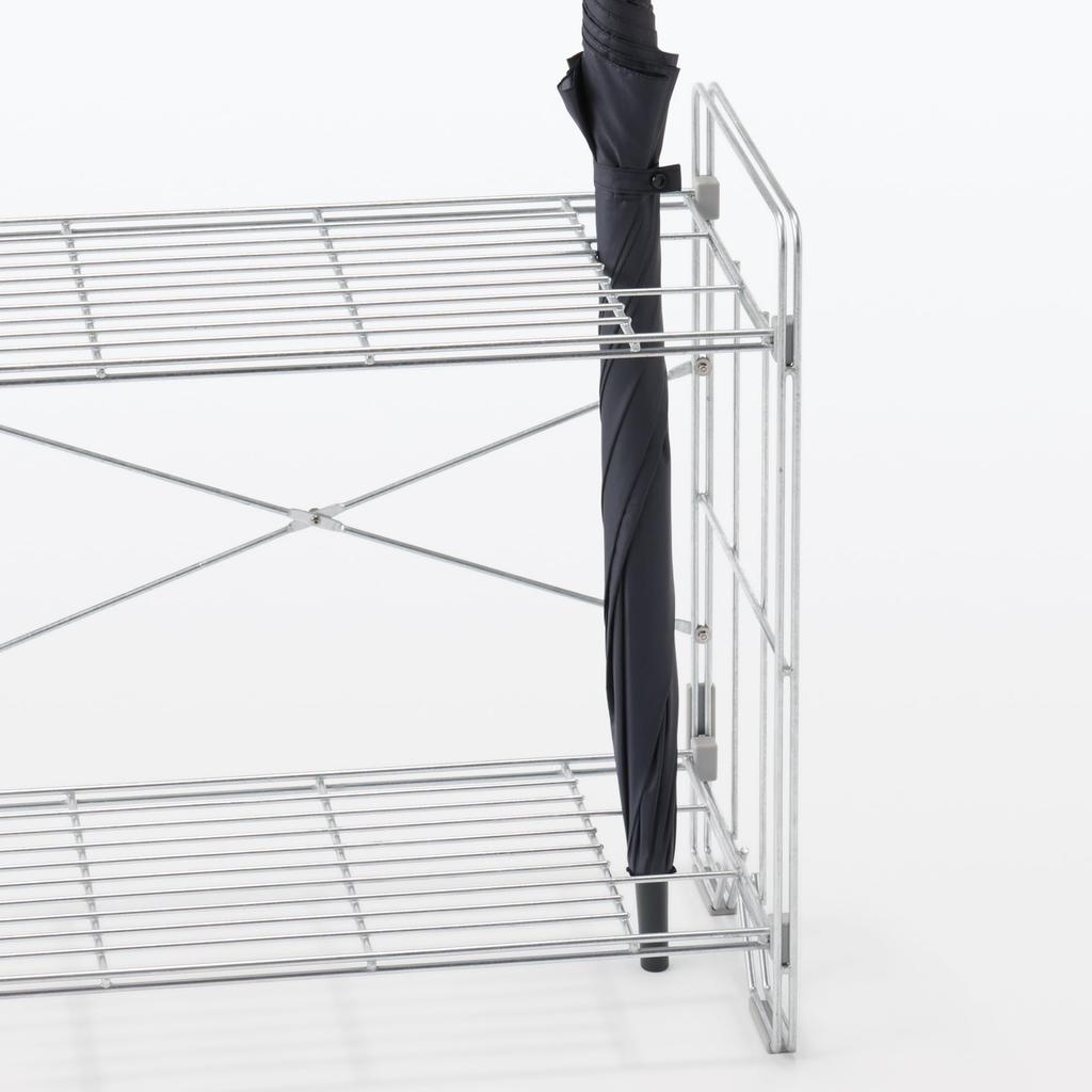 MUJI Mini Wire Rack for Indoor and Outdoor W X D X 83413569 Use, Approx. 48.5cm 27.5cm 52.5cm H,