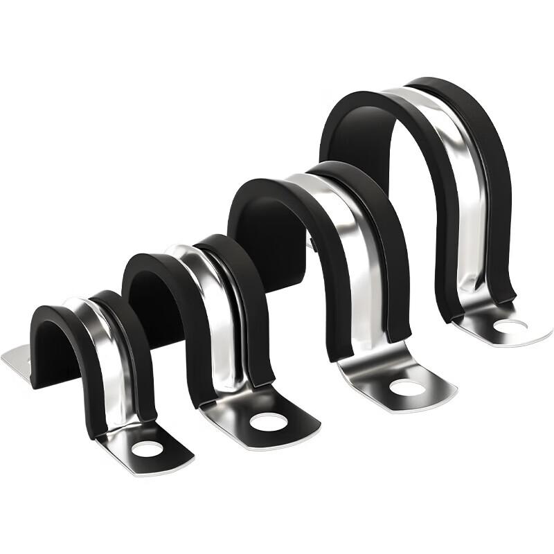 Kailan 304 Stainless Steel U-Shape Rubber Lined Pipe Clamp