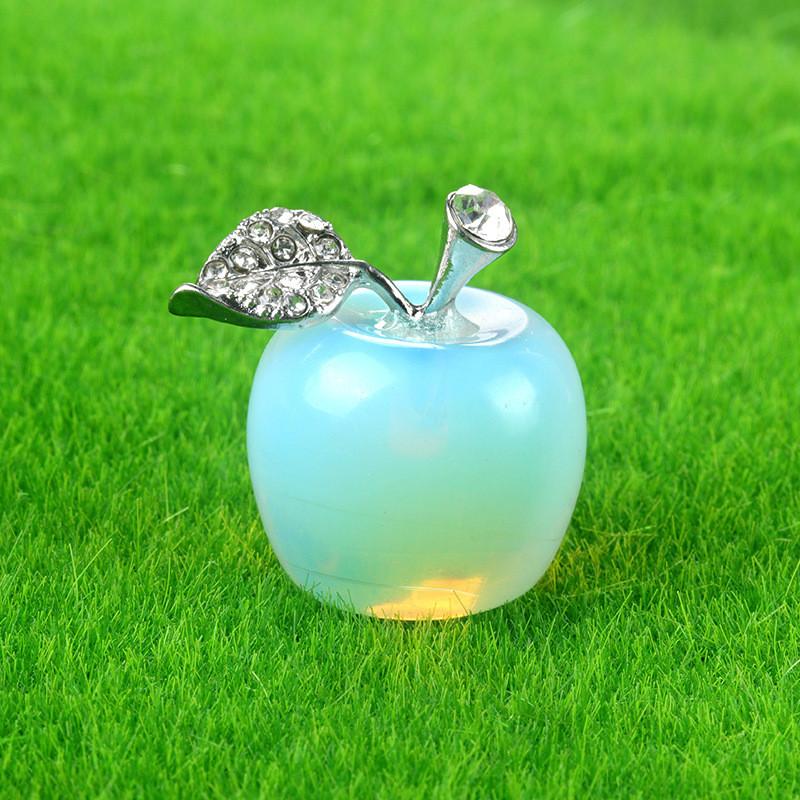 

Розовый Фиолетовый Белый Кристалл Обсидиан Агат Яблоко Мини Украшение Декор Рождество Synthetic Opal