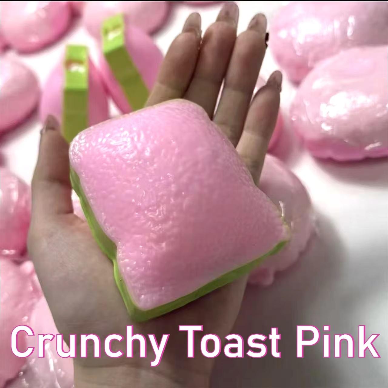 Nieuwe Crunch Squishy Toast Langzaam Rijzend Squishy Knijpbare Ronde Blokken Knapperig Gevuld ASMR Anti Stress Ontspanning Hand Ontspanning Cadeau Speelgoed