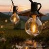 Waterproof Outdoor Solar LED G40 Bulb String Lights for Courtyard & Camping