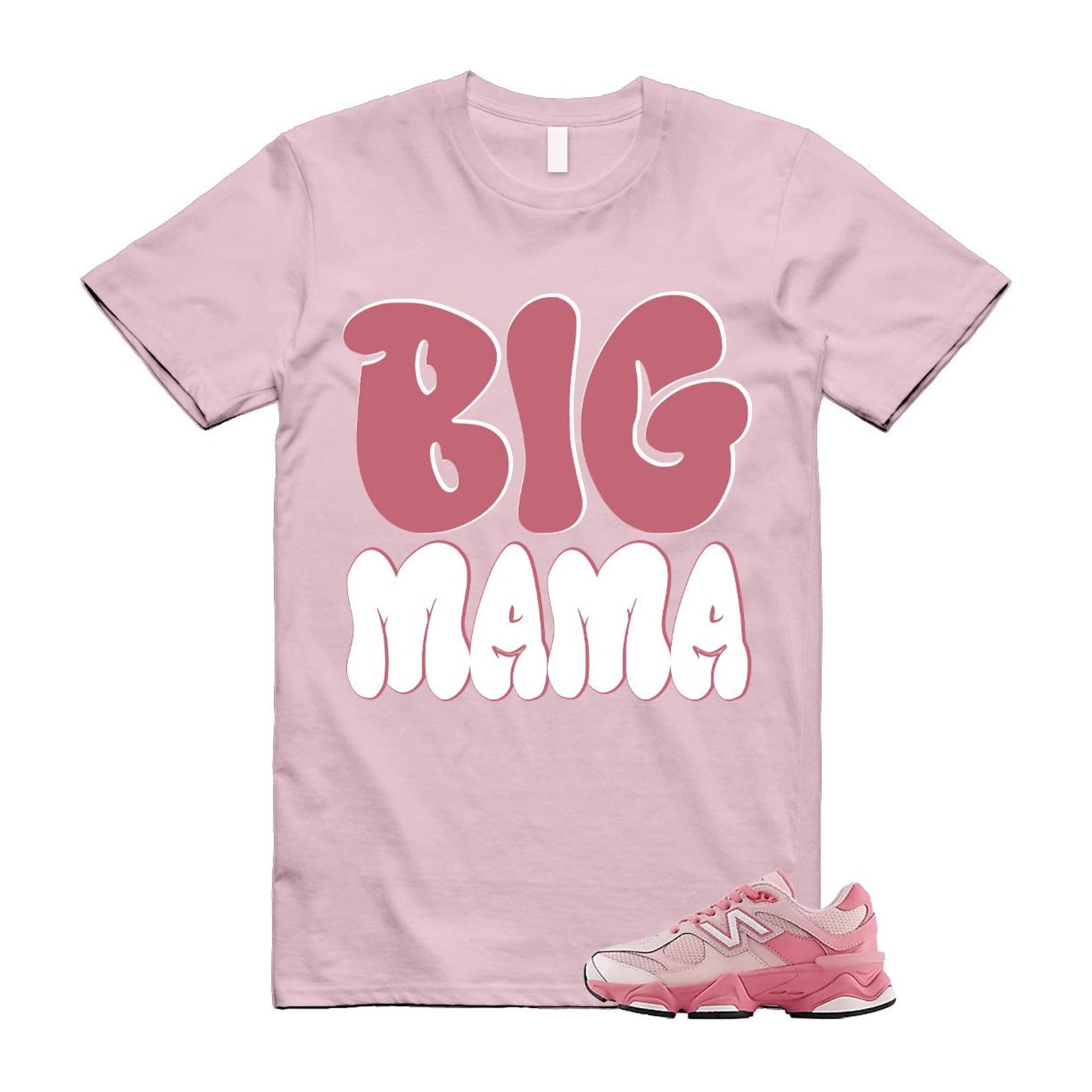 9060 Lace Pink Salt Eraser White T Shirt Match MAMA 4XL