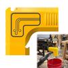 Dust Removal Tool with Built-In Dust Bag Hook Table Saw Dust Extraction Adapter 2.5 Inch ID Slide-On Installation Dust Extraction Adapter