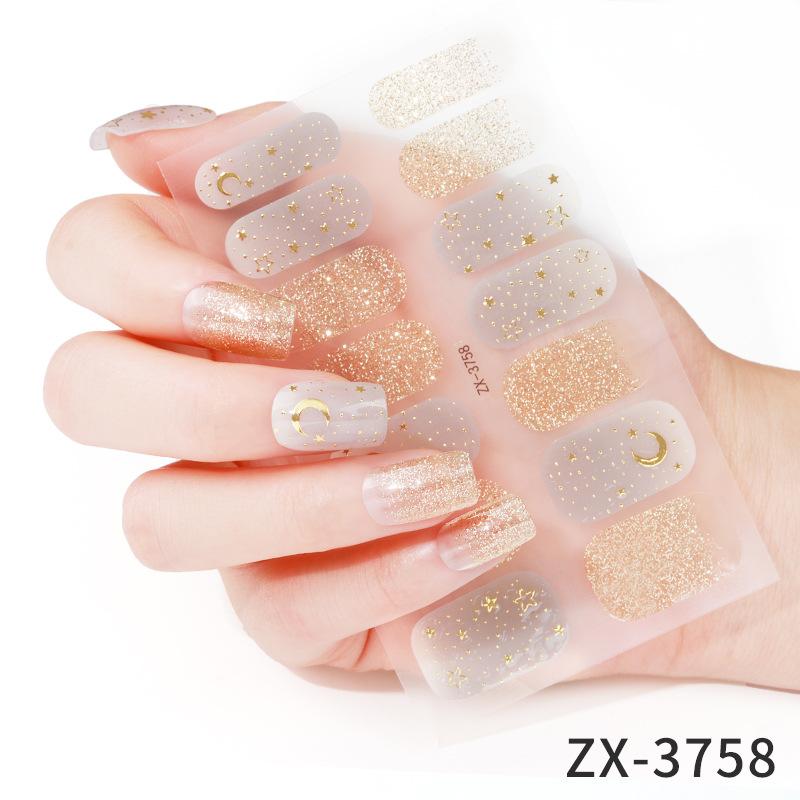 Nail Art Stickers 3D Diamond Nail Color Diamond Nail Stickers Japanese and Korean Small Fresh Nail Art Stickers Waterproof Nail Art Stickers