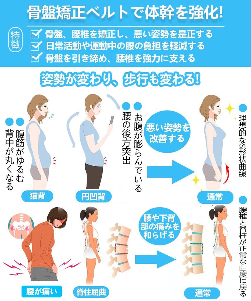 Aorsky Lumbar Pelvic Belt by Active Physical Lower Back Support Lower Back Pain Strong Pressure Nursing Daily All Black L Circumference [Supervised