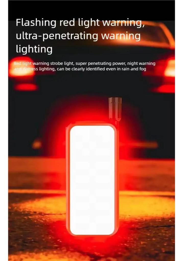 USB Rechargeable Magnetic Work Light with 360° Flexible Hose and Digital Display for Multifunctional Car Inspection