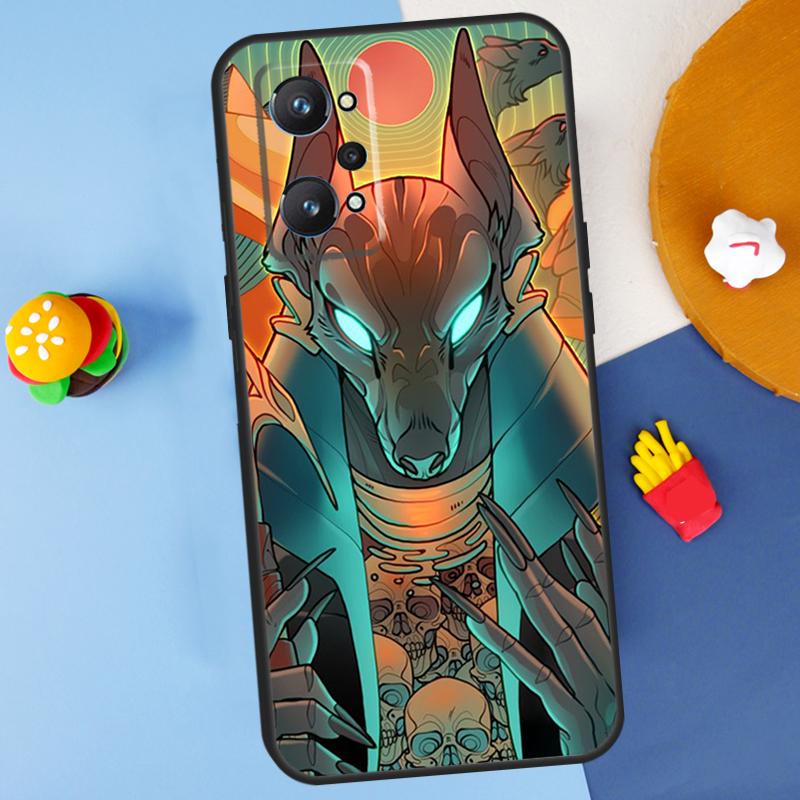 Anubis Ankh Egyptian God For Realme 11 10 12 13 14 Pro Plus GT 5 6 6T GT7 Pro C61 C53 C51 C21Y C25S C55 C67 C75 Case