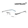 Montblanc Eyeglass Frames MB0105O 001 Square Rimless Metal Glasses for Women and Men