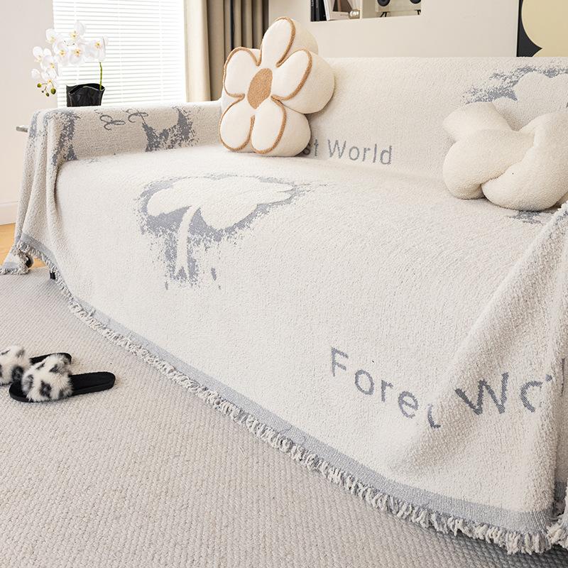 

Современный простой диван-полотенце в стиле Ins, подушка для дивана, осенне-зимний диван для многопользовательского чехла, домашнее универсальное универсальное покрывало, одеяло 180*260