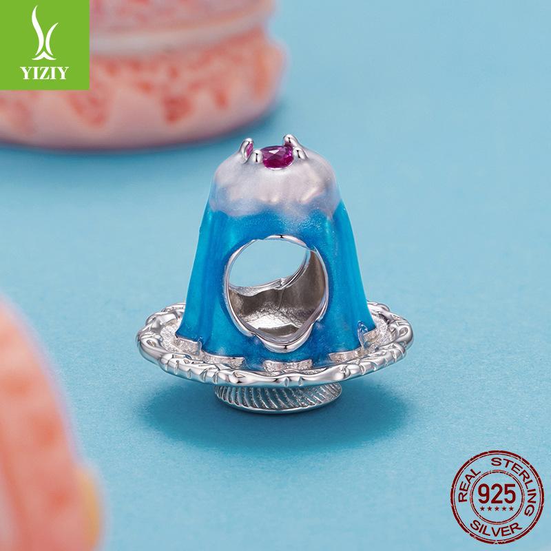 S925 Sterling Silver Oil Drop Pudding Bracelet Beaded Accessories Sweet Dream Dessert Diy Beads