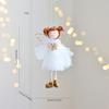 Sitting Elf Doll Angel Pendant Cute Little Girl Christmas Tree Ornaments Hanging Decorations Kids Children Day Gift