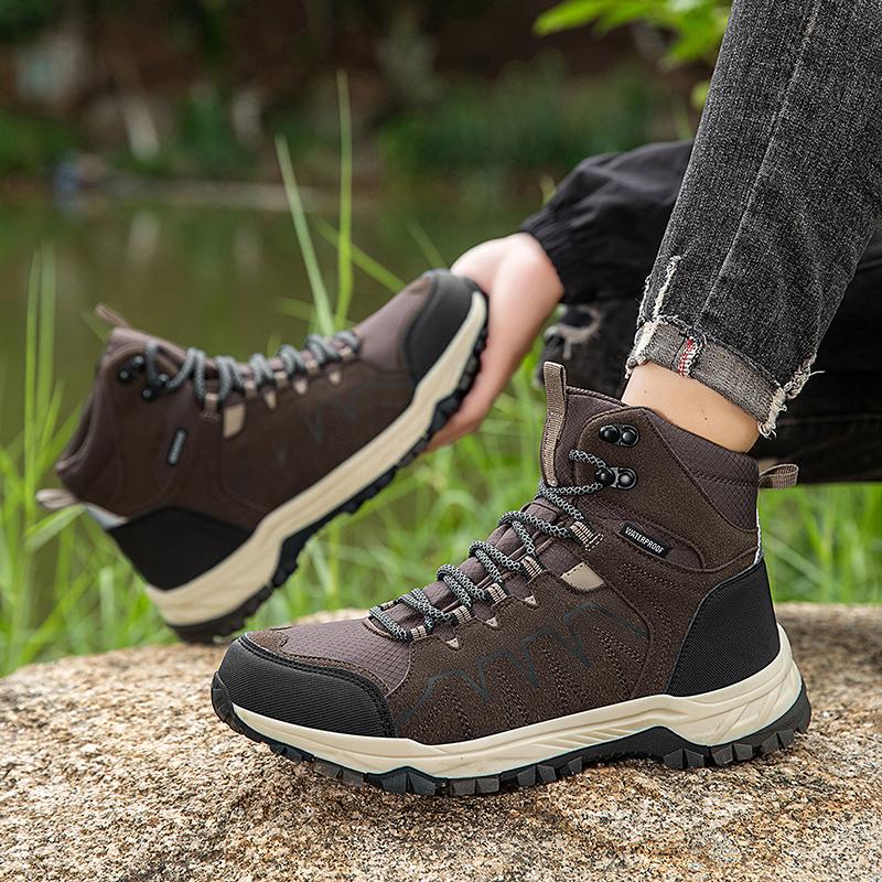 Waterproof Unisex Hiking Shoes Outdoor Trekking Shoes Men Women Ankle Hiking Boots