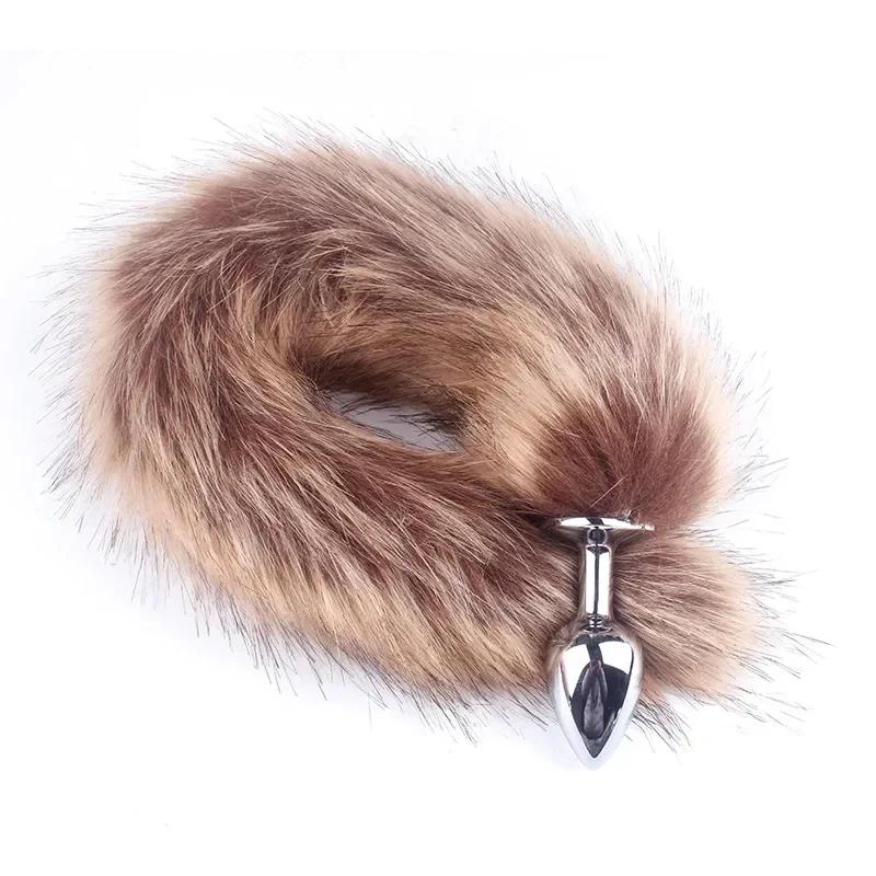 Anal Plug Sexy Fox Tail Vaginal Plug Dildo Masturbation Anal Vibrator Men Prostate Massager Female Masturbator Anal Masturbating