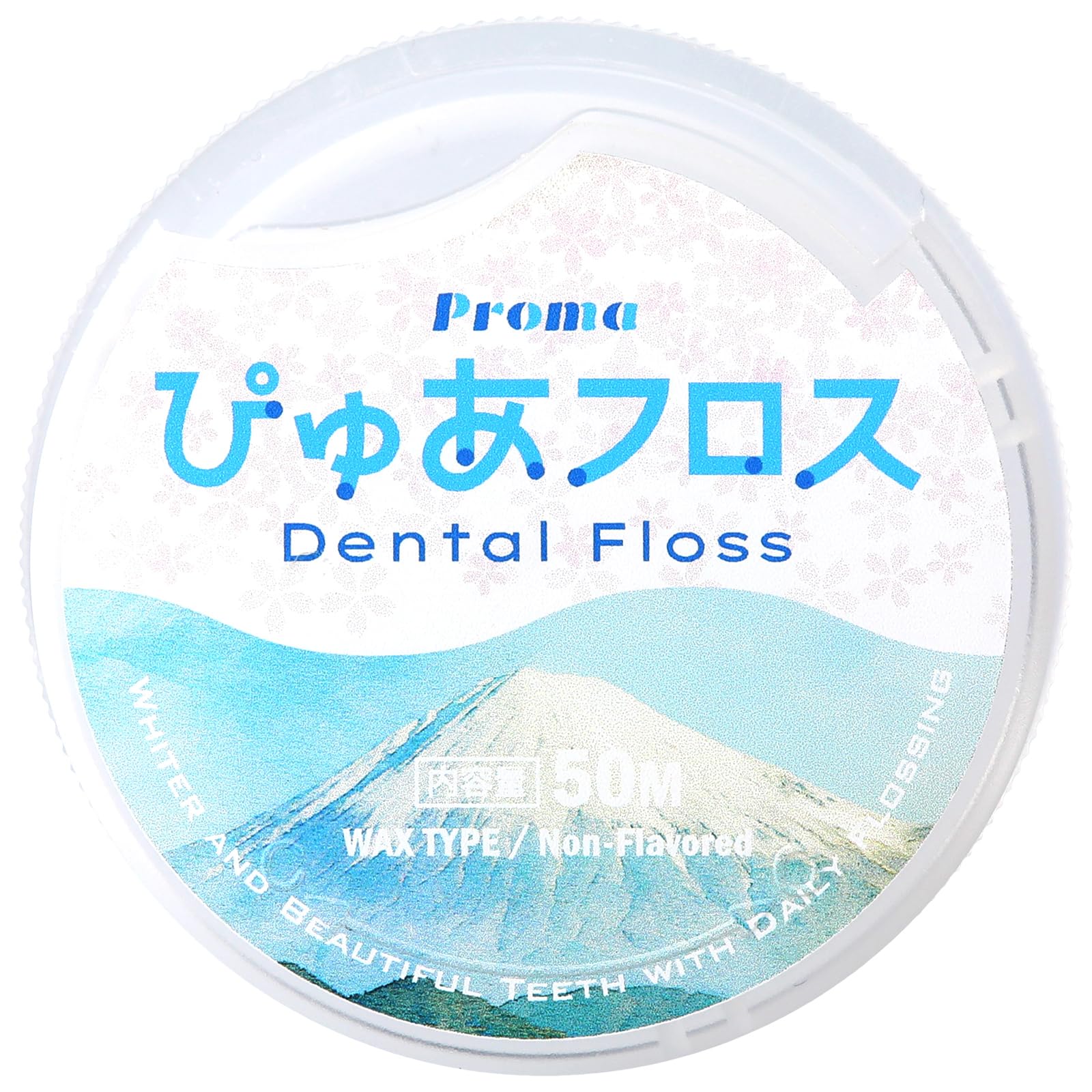 

Floss Dental Made in Domestic Interdental Suitable for and Orthodontic Use [Pure (Mt. Fuji)] Floss, Japan, Product, Care, Waxed, Spooled, Children, белый