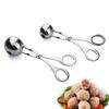 Instrument de fabricare a chiftelelor de carne Clip din oțel inoxidabil Lingură de formare a mingii de orez pentru prepararea de chifteluțe Mucegai antiaderent pentru bucătărie