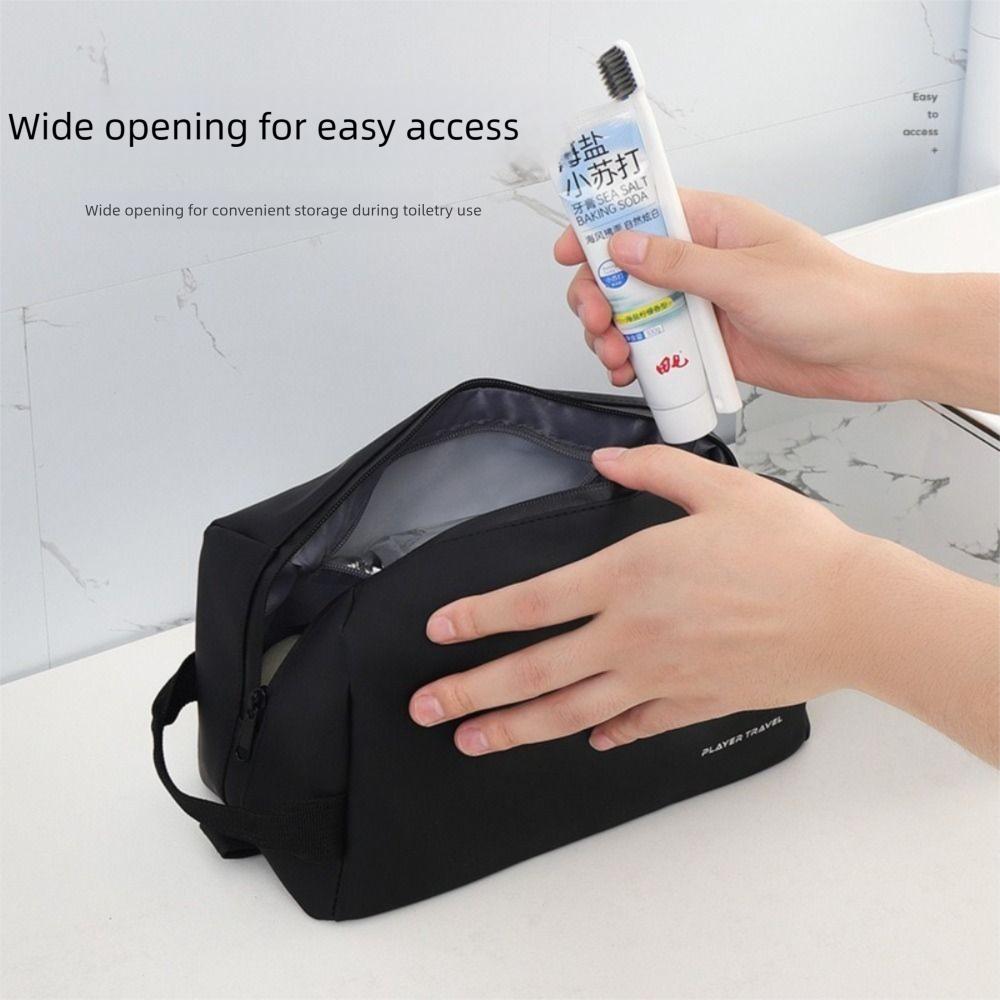 Waterproof PU Toiletry Bag Large Capacity Makeup Bag Portable Man Cosmetic Bag Women Men