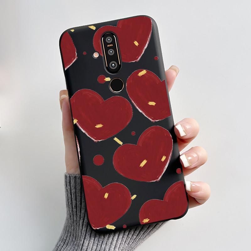 Urocze Etui Na Nokia 8.1 plus/NOKIA X71/Nokia 8/Nokia 8 Sirocco Etui Z Nadrukiem Pokrowiec Ochronny Miękki Silikon Kreskówkowe Etui Na Telefon