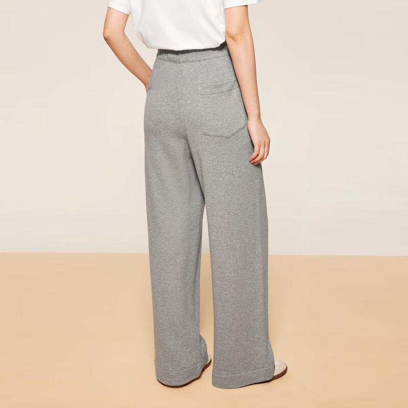 LESS 2024 Autumn Cotton Casual Straight-Leg Trousers