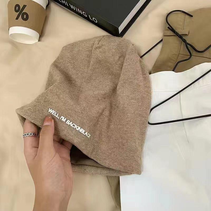Hat female face small fashion spring and autumn pile hat wool hat new soft confinement hat postpartum spring and autumn knitted hat