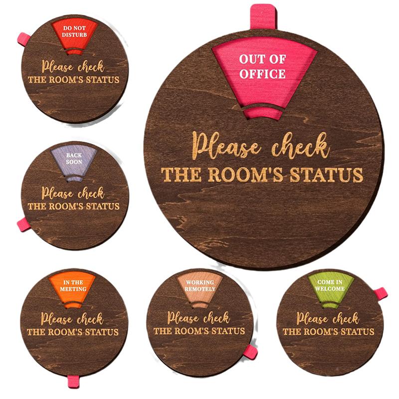  Interesting Do Not Disturb Office Door Hanging Sign Home Model Rotatable Door Sign Wooden Decoration