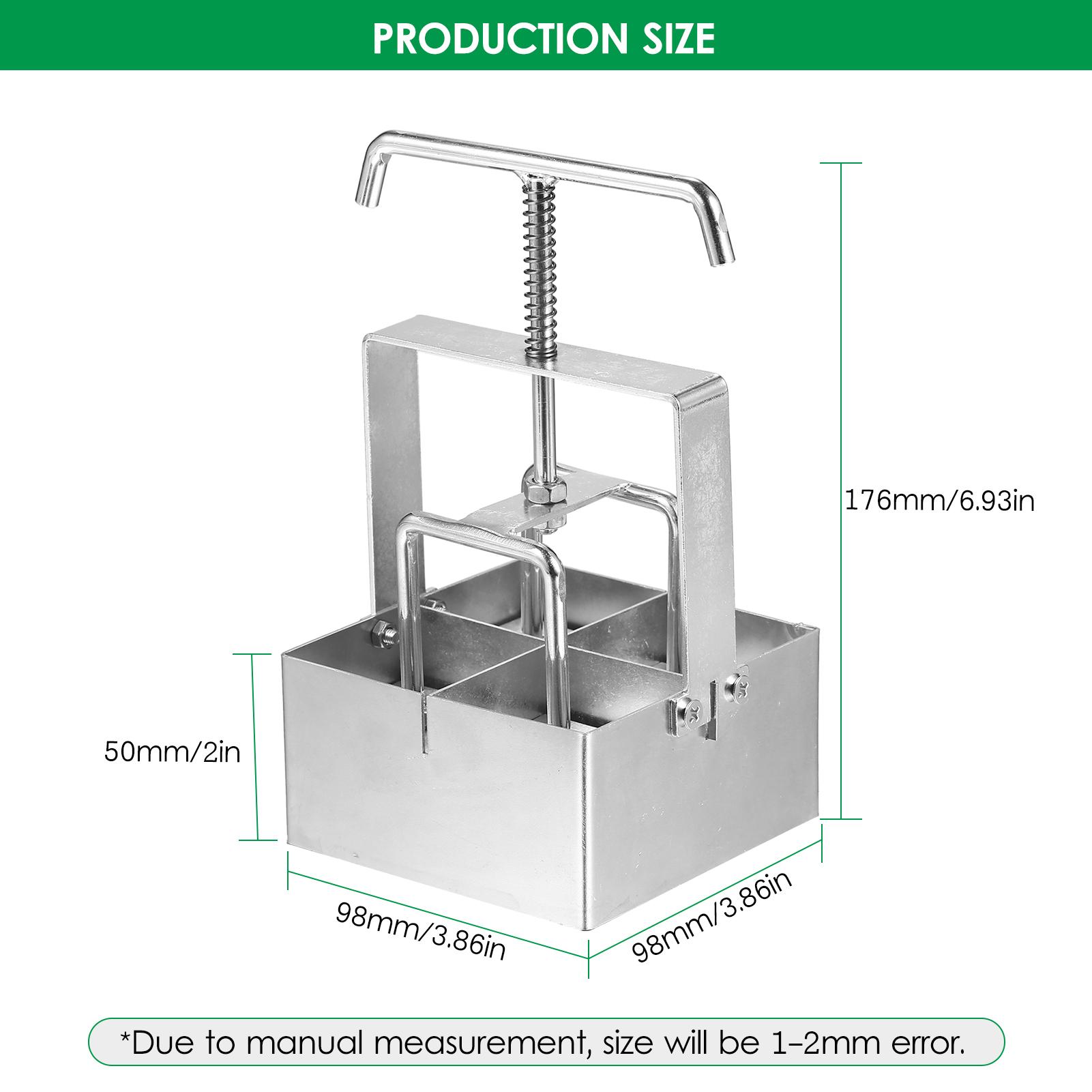 Handheld Soil Blocker 2-Inch Soil Block Maker Soil Blocking Tool with Dibbles Dibbers for Garden Cultivate seedlings and cultivate soil