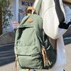 Schooltas retro canvas rugzak dames grote capaciteit middelbare school student schooltas eenvoudige high-end casual rugzak