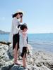 Summer 2023 Mother-Daughter Seaside Shawl: Fresh, Loose-Fit Outfit for Vacation
