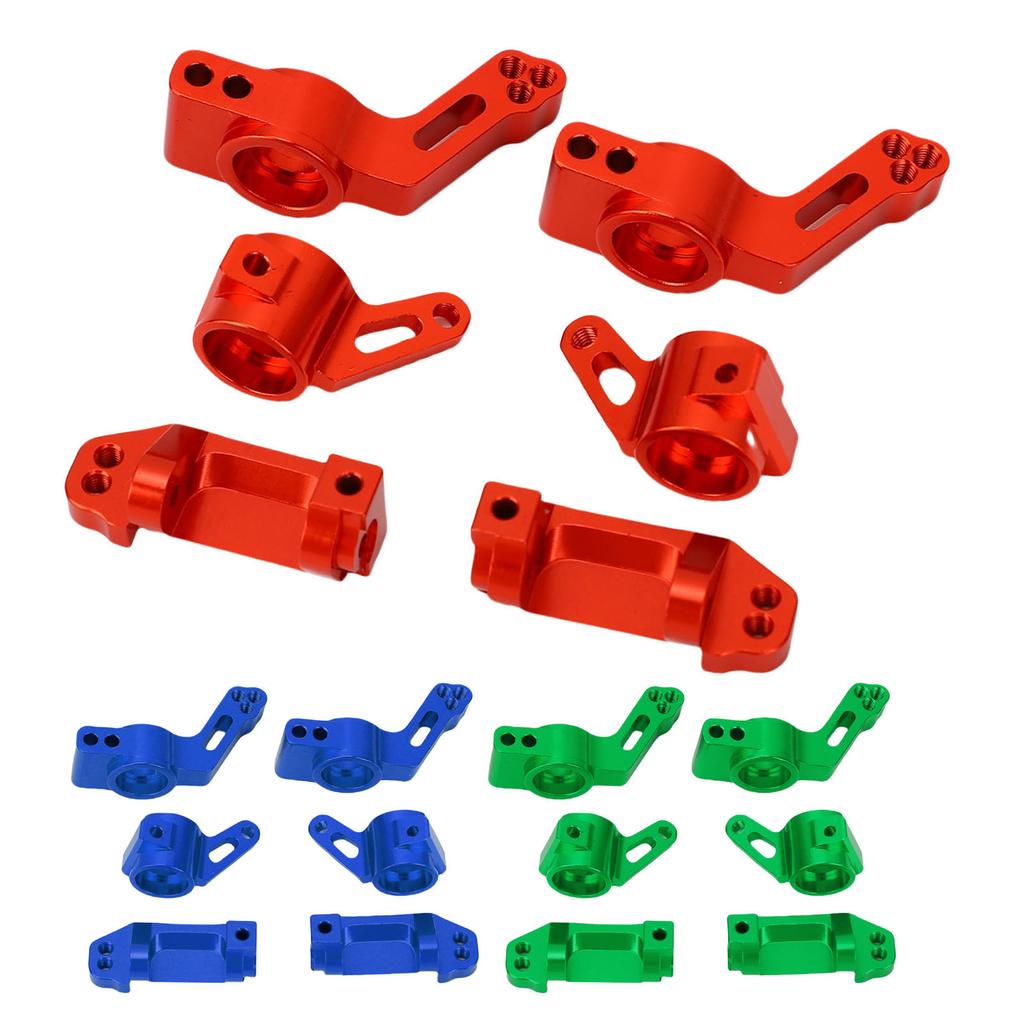 RC Car Front Steering Cup Front C Seat Rear Axle Seat Kit Fit for Traxxas Slash 2WD Aluminum Alloy R
