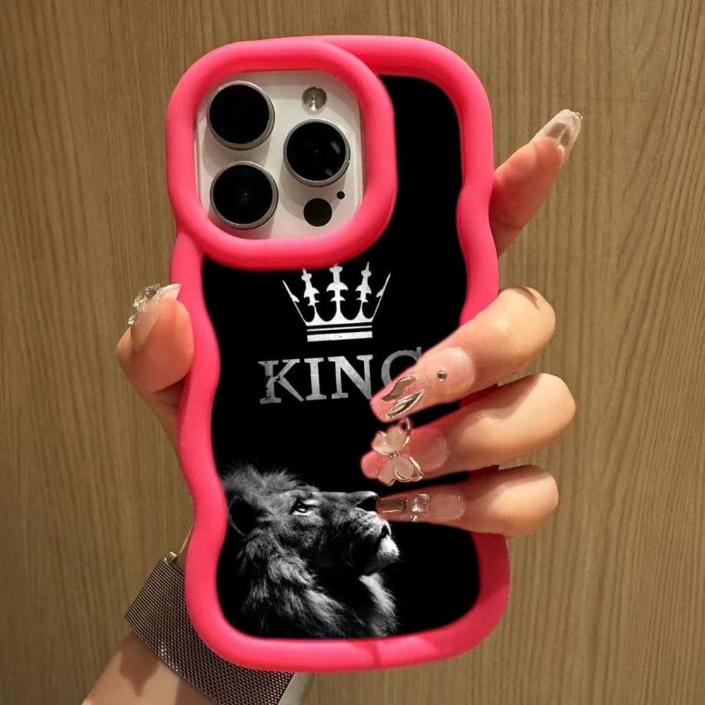 Ae86 Lion Black Design Art Protective Phone Cases for Samsung S24 Plus S23 Ultra A14 A55 A06 Honor X9b Motorola OnePlus Big Wave TPU Back Cover