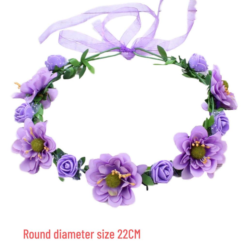 Boho Blumen-Haarband für Bräute & Kinder - Reise- & Auftritts-Accessoire