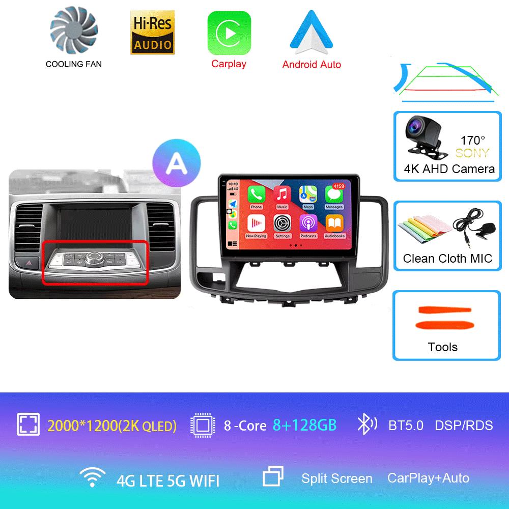 Android 14 Car Radio For Nissan Teana J32 2008 - 2013 Multimedia Video Player Navigation stereo GPS