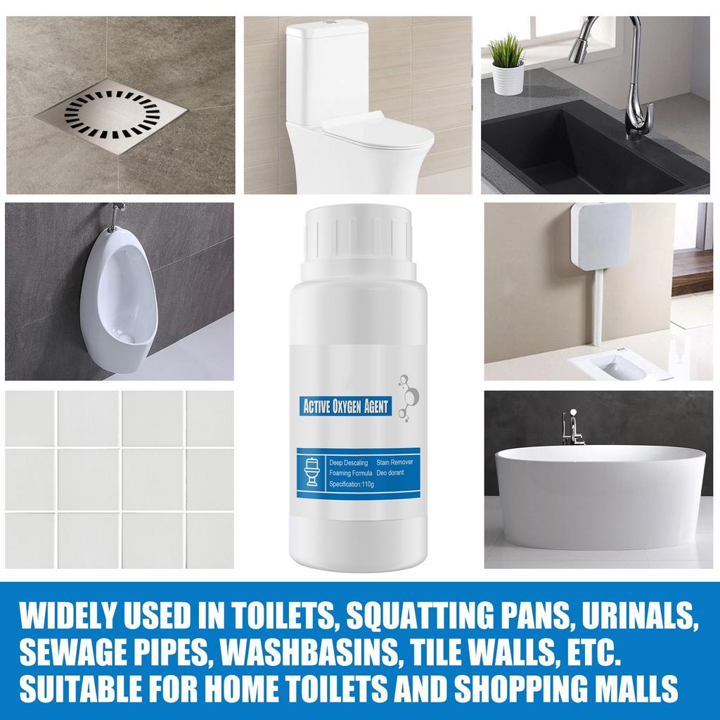 Pěnový čistič toalet, Pěnový prášek na čištění toalet, Pěnicí čistič na toaletu, Pěnový prášek na čištění toalet