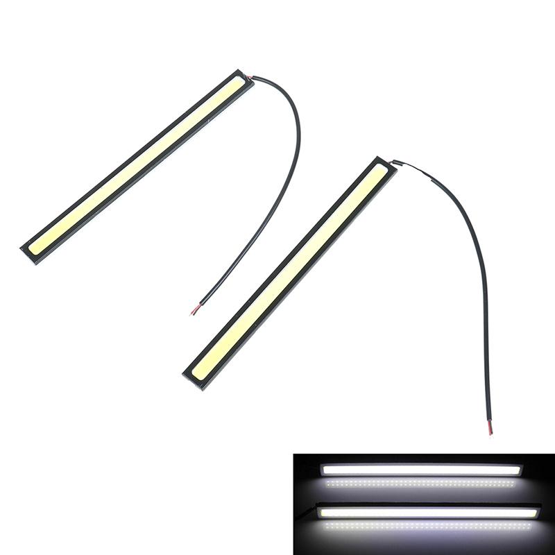 17 CM 2pcs Daytime Driving Fog Lights Vehicle Daytime Running Light COB LED Car Lamp External Lights Auto Waterproof Car Styling