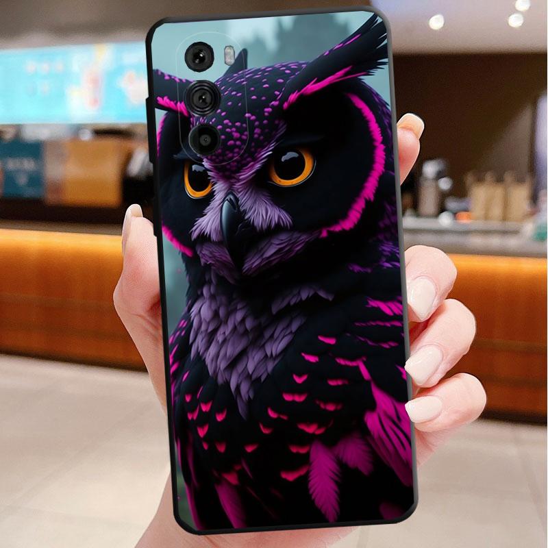Phone Case For Motorola Edge 50 40 Pro 60 50 40 30 Ultra Neo Fusion Moto G Play G Stylus G Power G Owls Animal