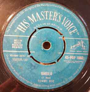 

7inch Record TOMMY ROE - Sheila 45POP1060 His Master s Vo 1962 UK Rock Used