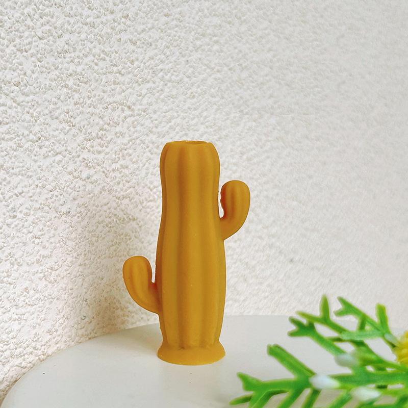 1Pcs Dollhouse Miniature Cactus Shaped Vase Model Furniture Accessories for Doll House Living Room Scene Decor Kids Play Toy