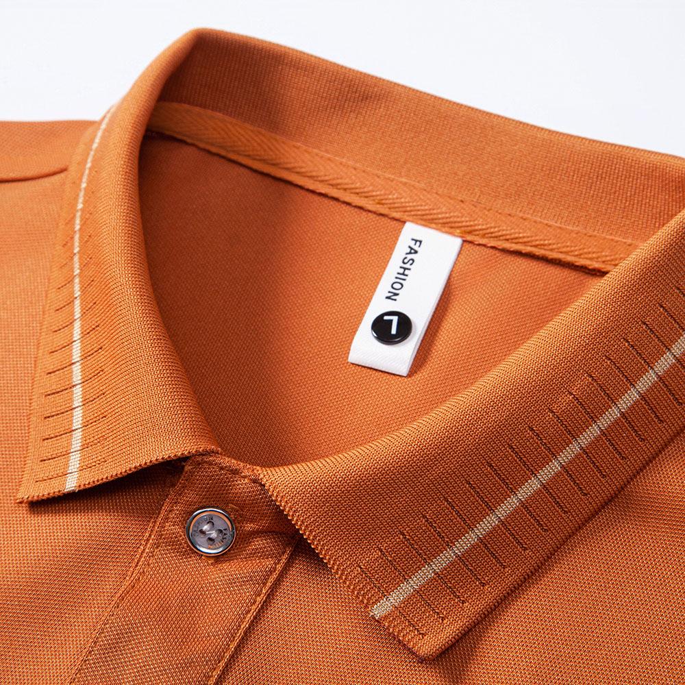 2025 Summer New Sport Casual Bee Embroidered Lapel T-shirt Moisture Wicking and Sweat Wicking Plus-size Polo Shirt