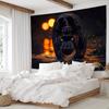 2D Flat Surface 1-piece Display Shows the Background of the Black Panther Walking In Water Suitable for Living Room