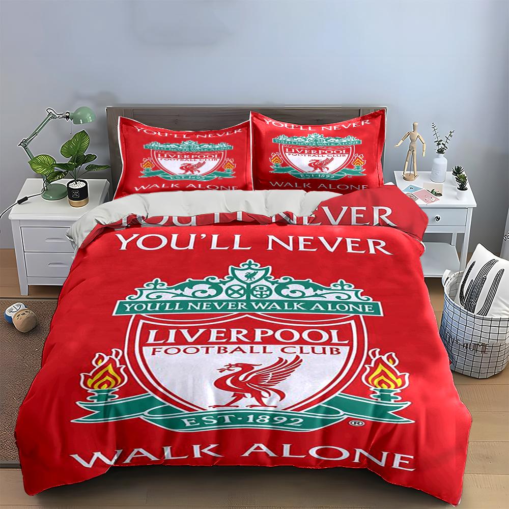 Fotbalový klub Liverpool Povlečení Povlečení (1 povlak na přikrývku, 2 povlaky na polštář, přikrývka není součástí balení)