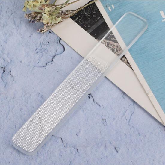 Pro 2-sidig glass neglefil Sliping Polering Sliping Manikyrverktøy