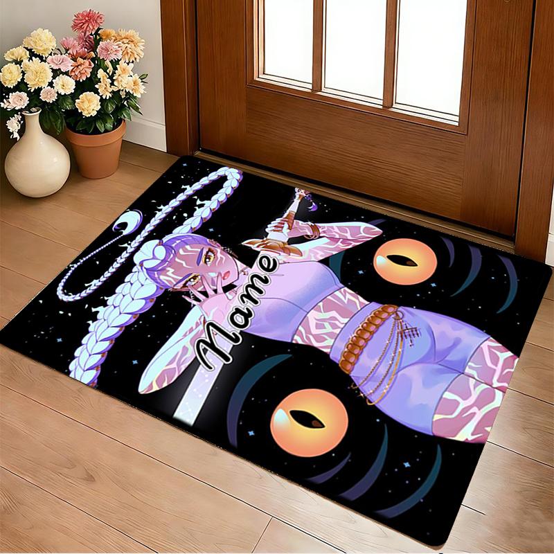 Custom Name Fantasy Heroes Living Room Non-Slip Area Rug Soft Carpet for Bedroom Kids Playroom Sofa Office Home Decor Doormat