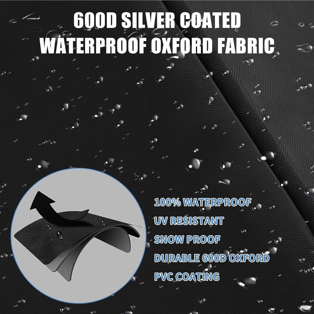 Heat Press Cover Black Dust Proof Sun Proof 600D Oxford Cloth T Shirt Press Machine Cover for Furniture Microwave Oven