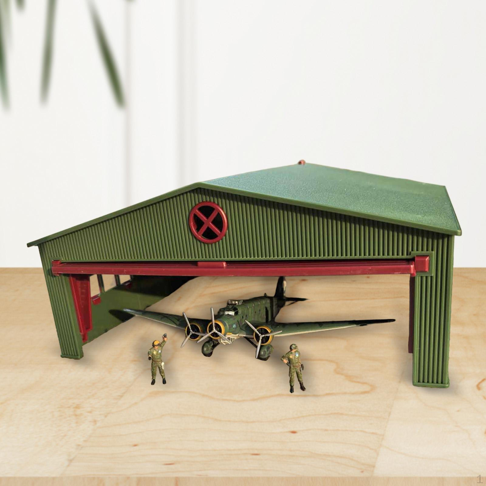 

Airport Hangar Accessories Compatible with 1:72 Scale Fighter зелёный