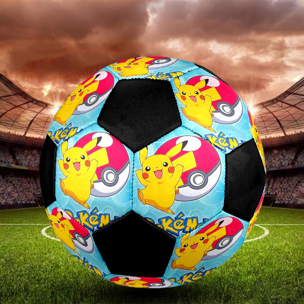Pokemon Indoor Soccer Ball Colorful Machine Stitched PVC Size 5 Team Training Competition Ready Durable High-Bounce Cool Sports Gift