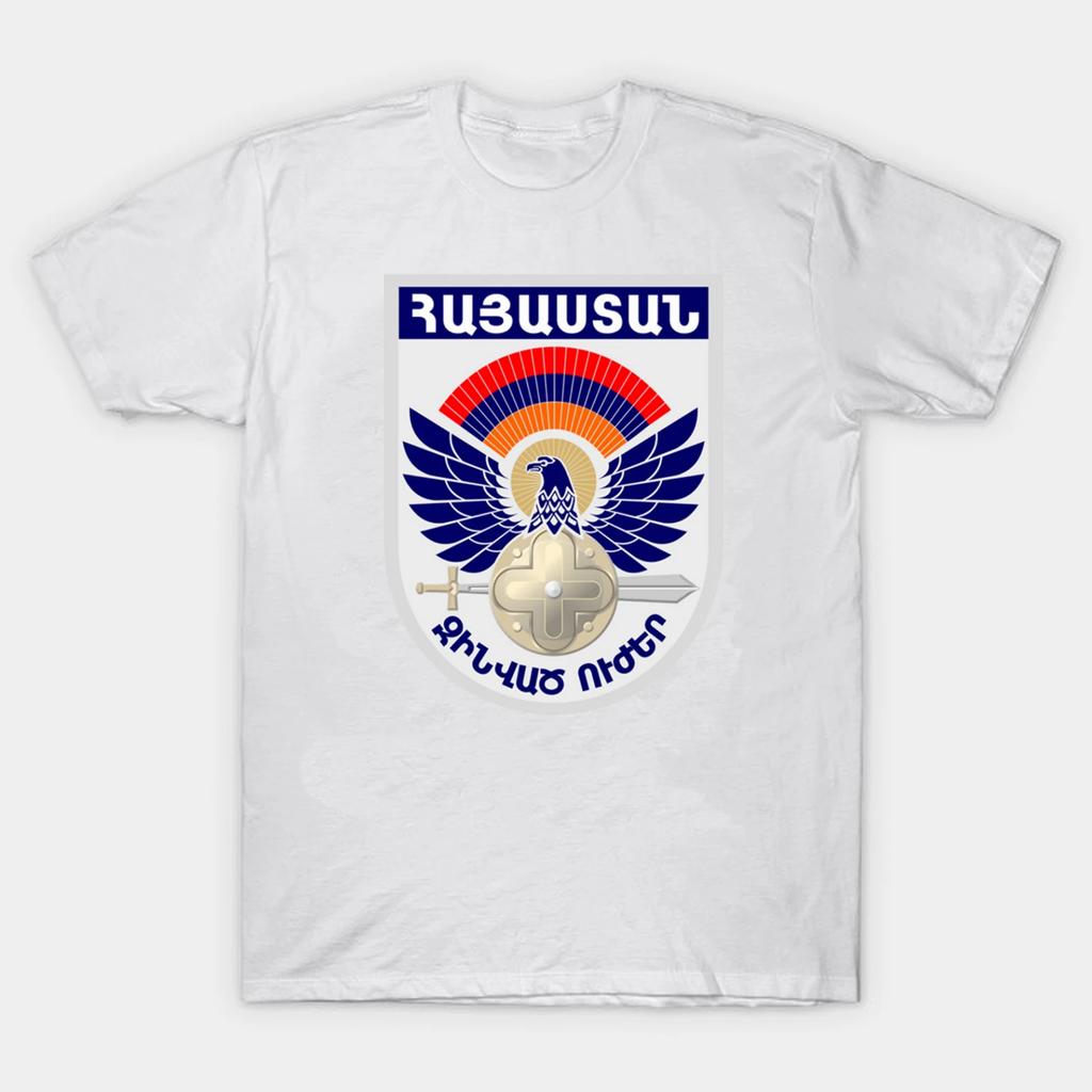 Armed Forces of Armenia Armenian Army Seal T-Shirt. Summer Cotton Short Sleeve O-Neck Men's T Shirt New S-3XL