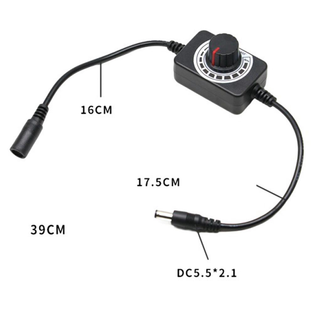 1pc Dimmer Speed Control Switch Cable Controller Cable For DC5V~24V Powered LED Lights Fans Blowers Accessories