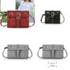 Chic Small Square Pu Leather Bag For Women In Brown With Retro Style And Modern Elegance