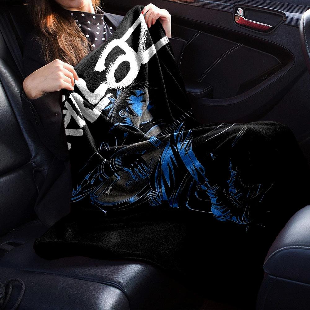 1 Stück Gorillaz Musik Weiche Flanell Ganzjahresdecke für Zuhause, Büro, Außenbereich Strapazierfähiger Komfort Weiche Warme Decke für Zuhause